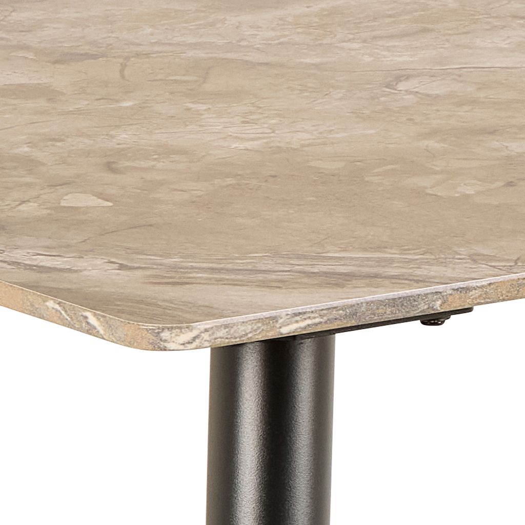 Wicklow Ceramic Dining Table Brown/Black