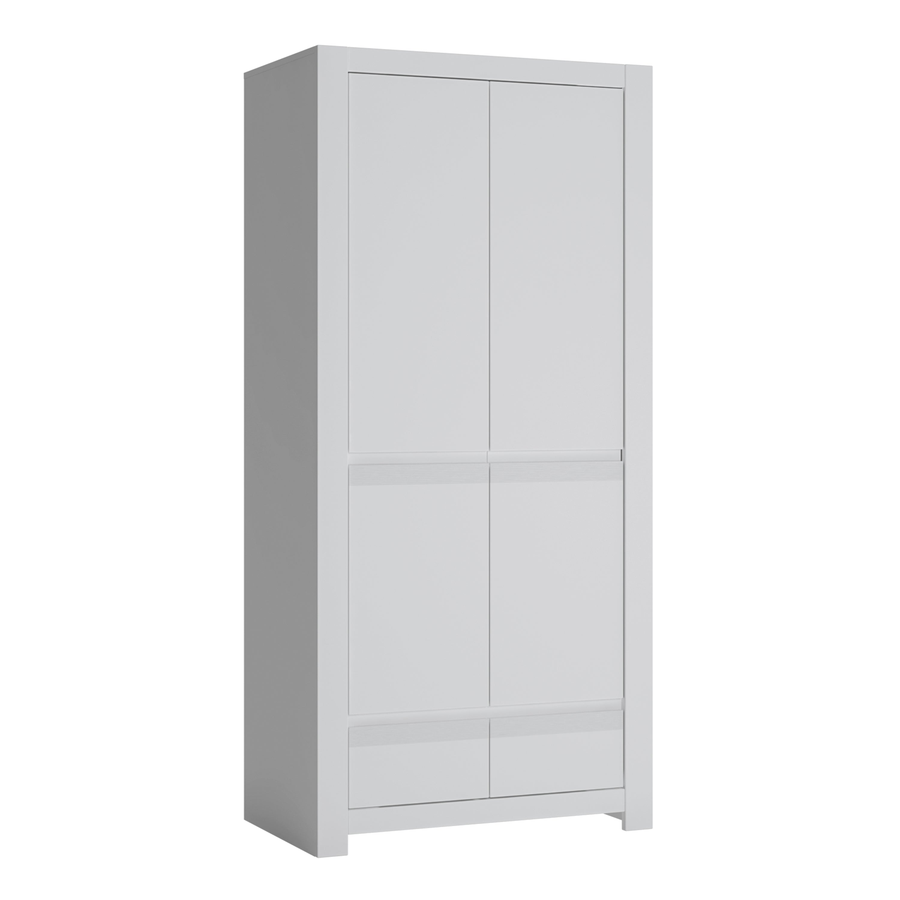 Novi 2 Door Wardrobe in Alpine White