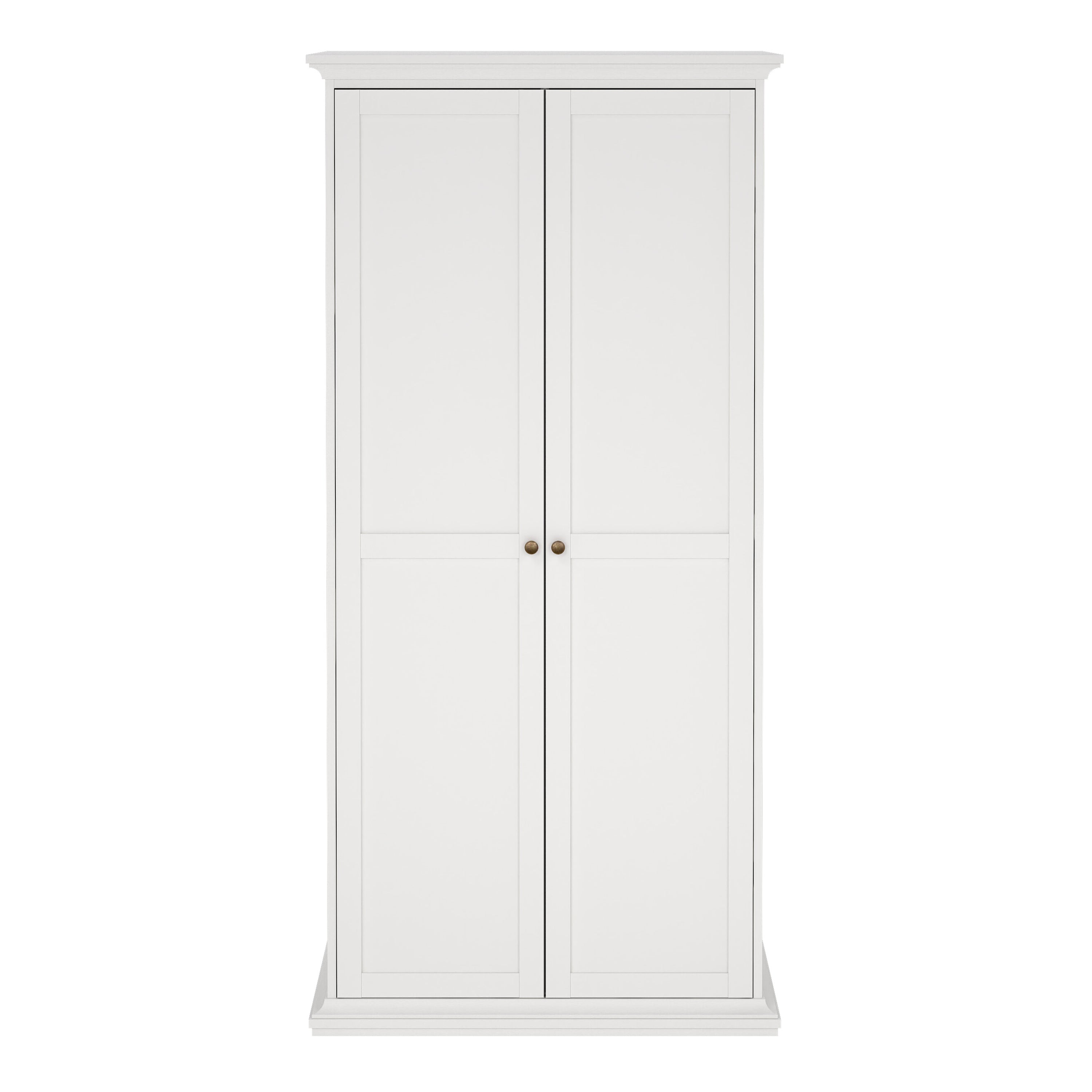Paris Wardrobe with 2 Doors in White