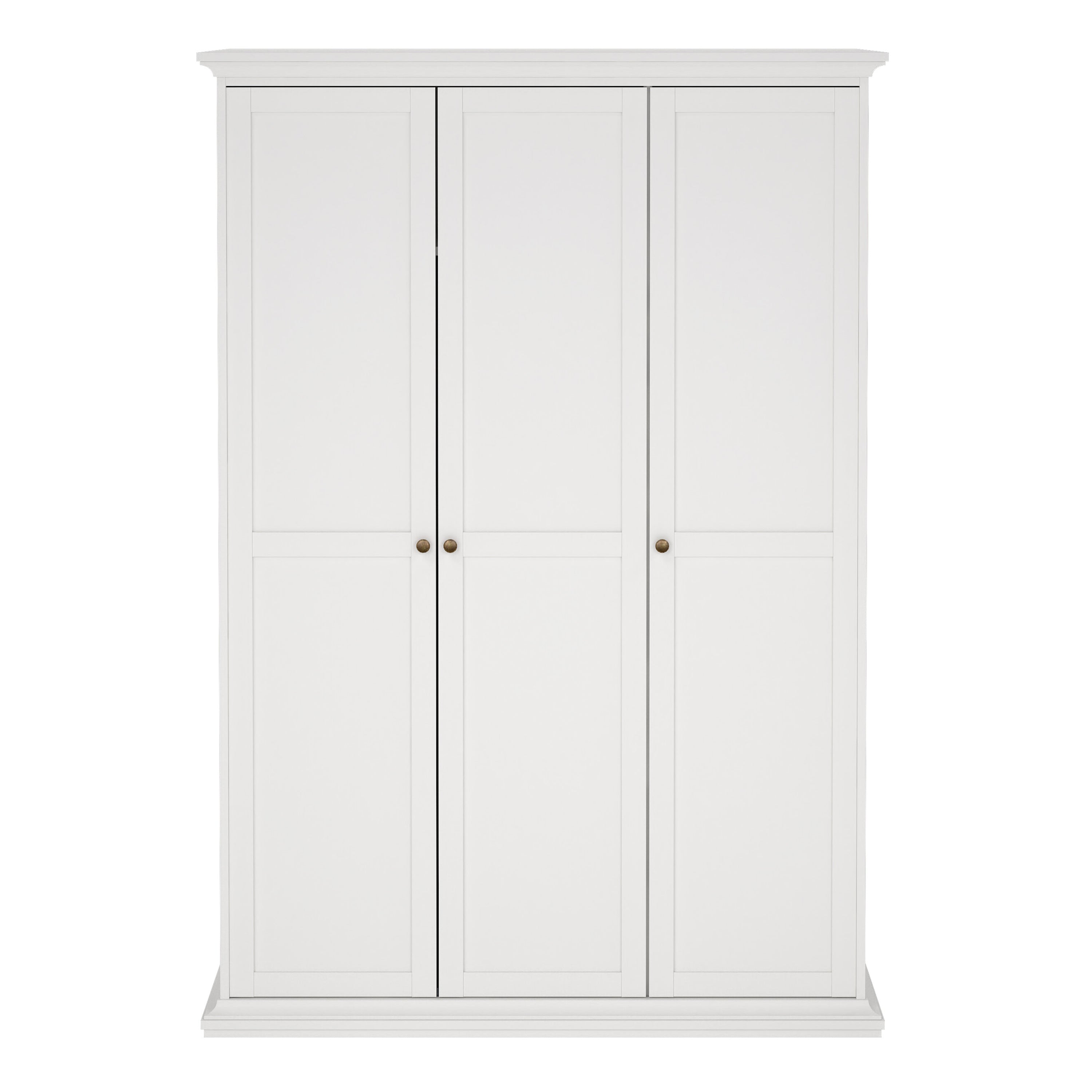 Paris Wardrobe with 3 Doors in White