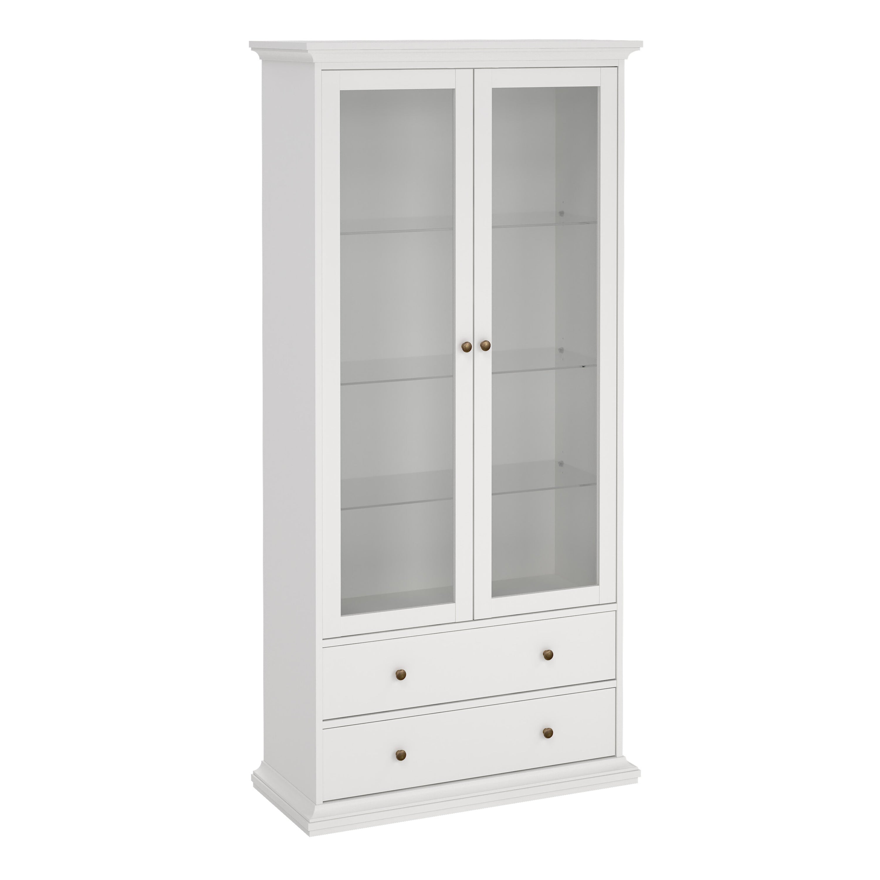 Paris China cabinet in White