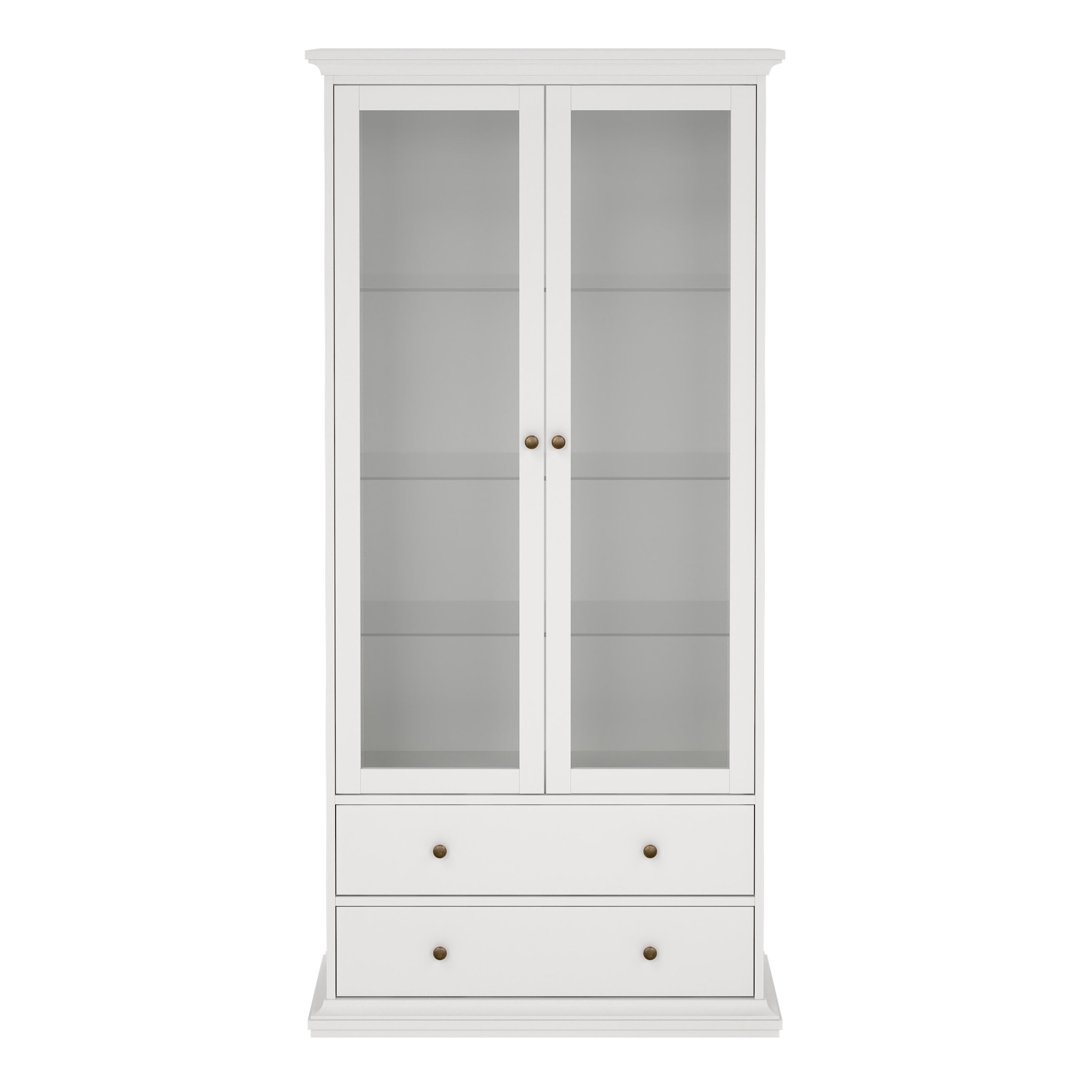 Paris China cabinet in White
