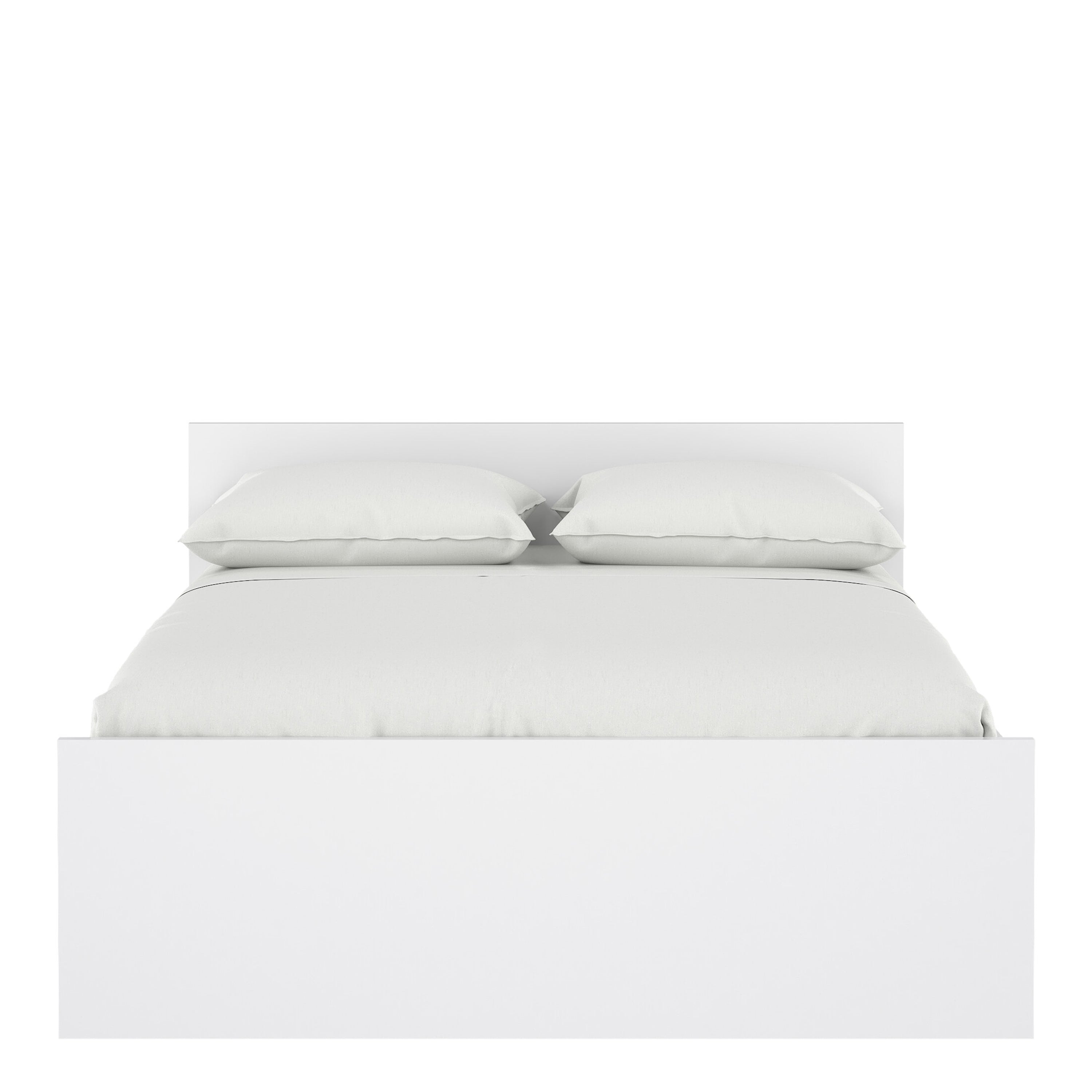Naia Double Bed 4ft6 (140 x 190) in White High Gloss