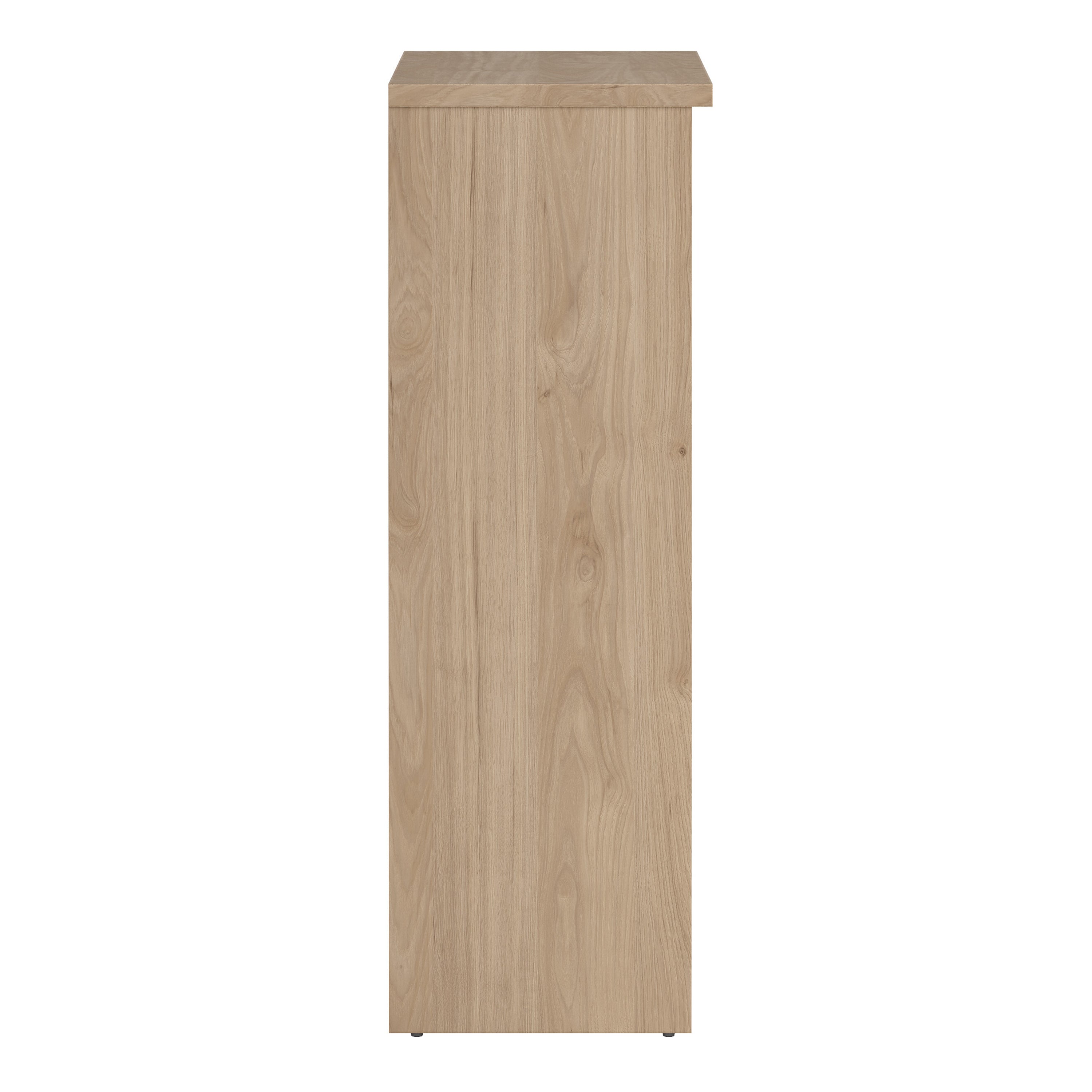 Naia Shoe Cabinet with 2 Flip Down Doors 1 Door and 1 Drawer in Jackson Hickory Oak