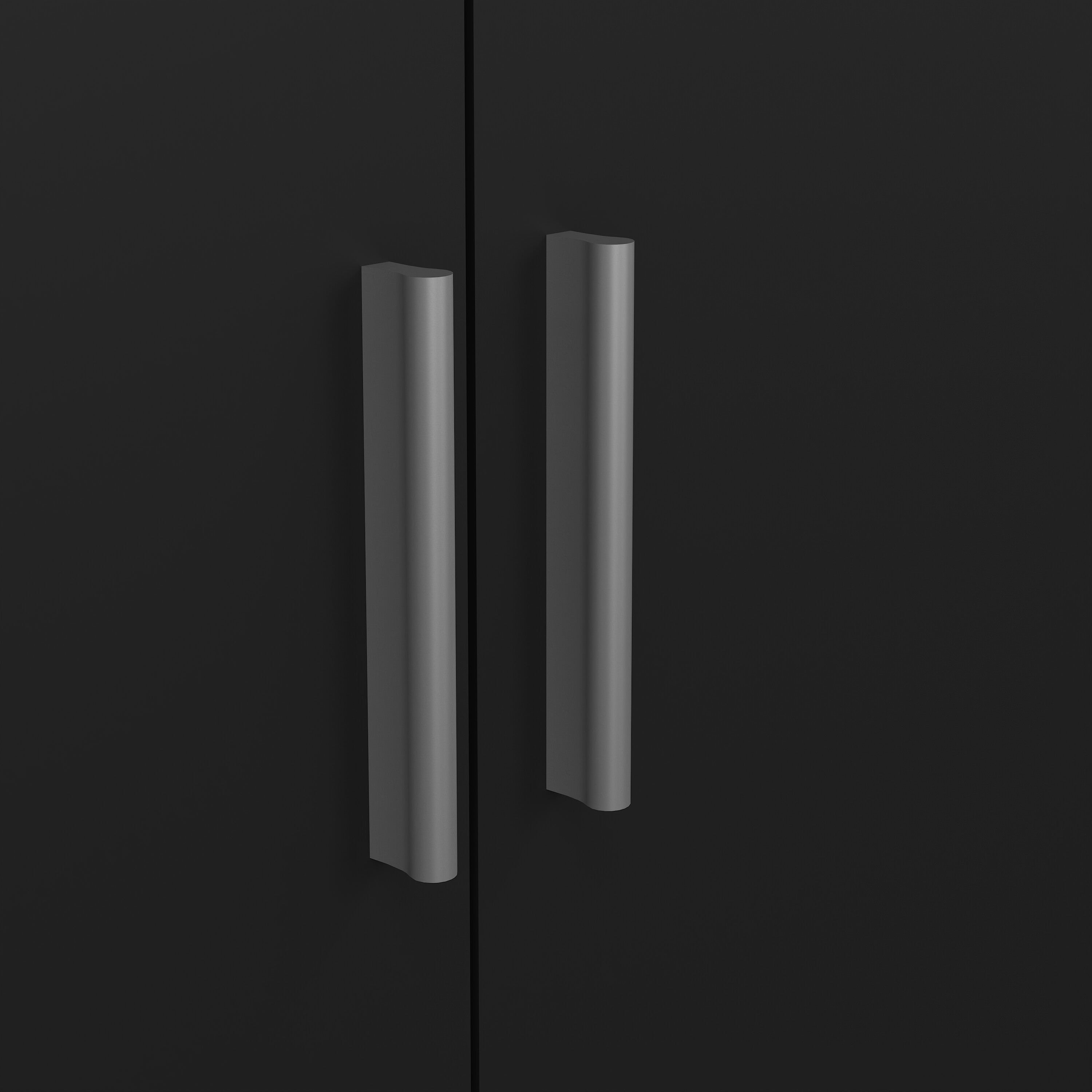 Pepe Wardrobe with 2 Doors in Black