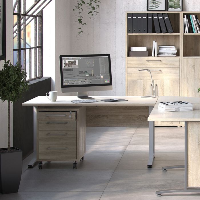 Prima Mobile Cabinet in Oak