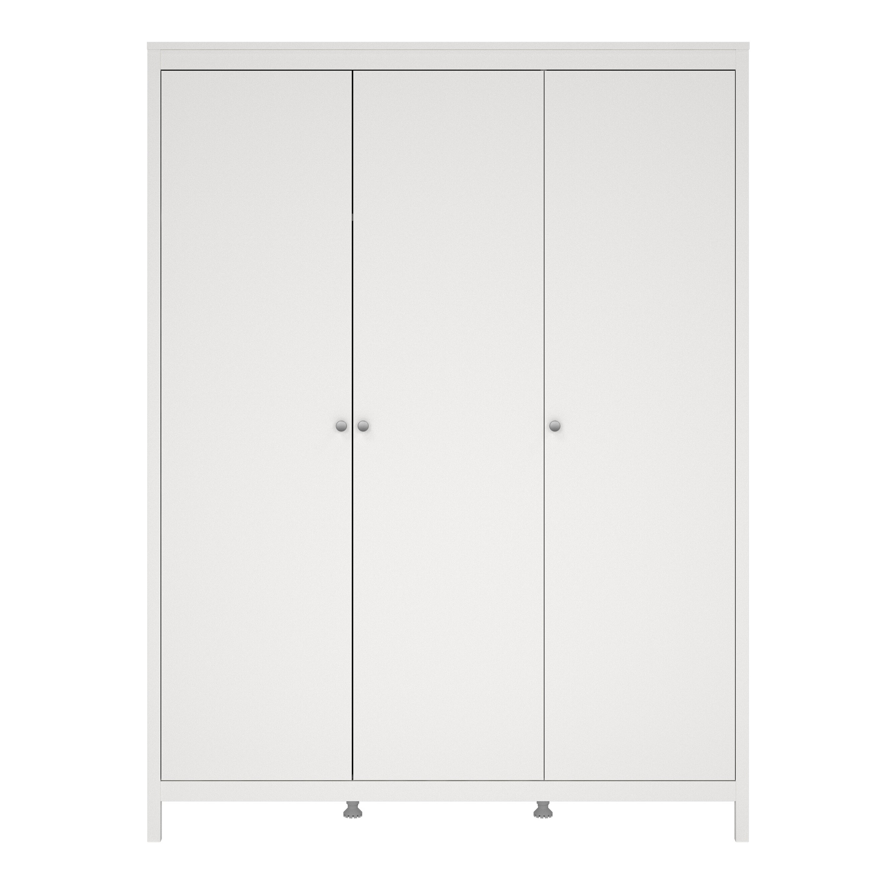 Madrid Wardrobe with 3 Doors in White