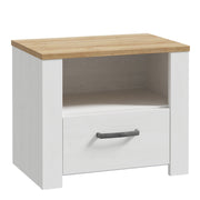 Bohol 1 Drawer Bedside I n Navy Oak