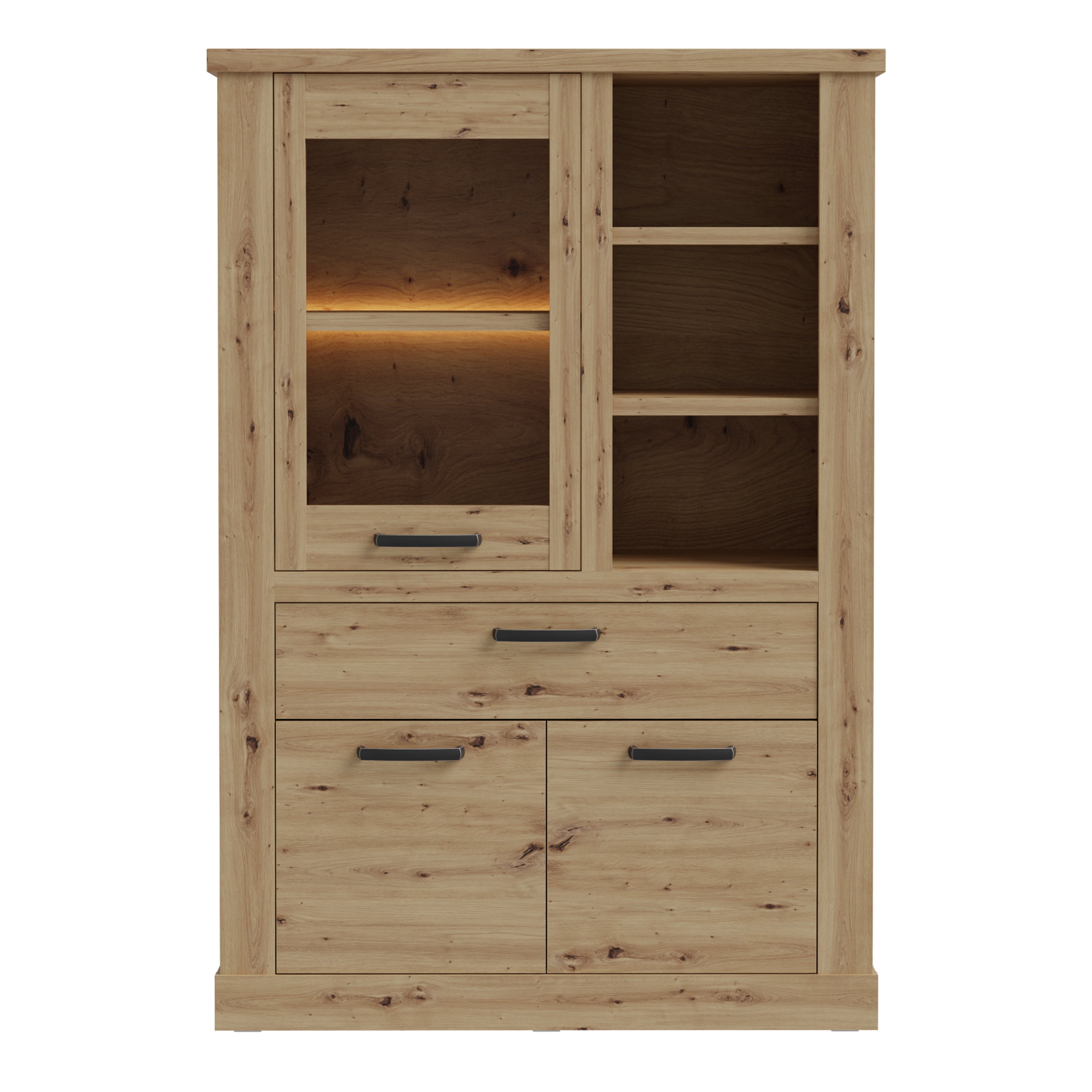 Corona Display Cabinet in Artisan Oak