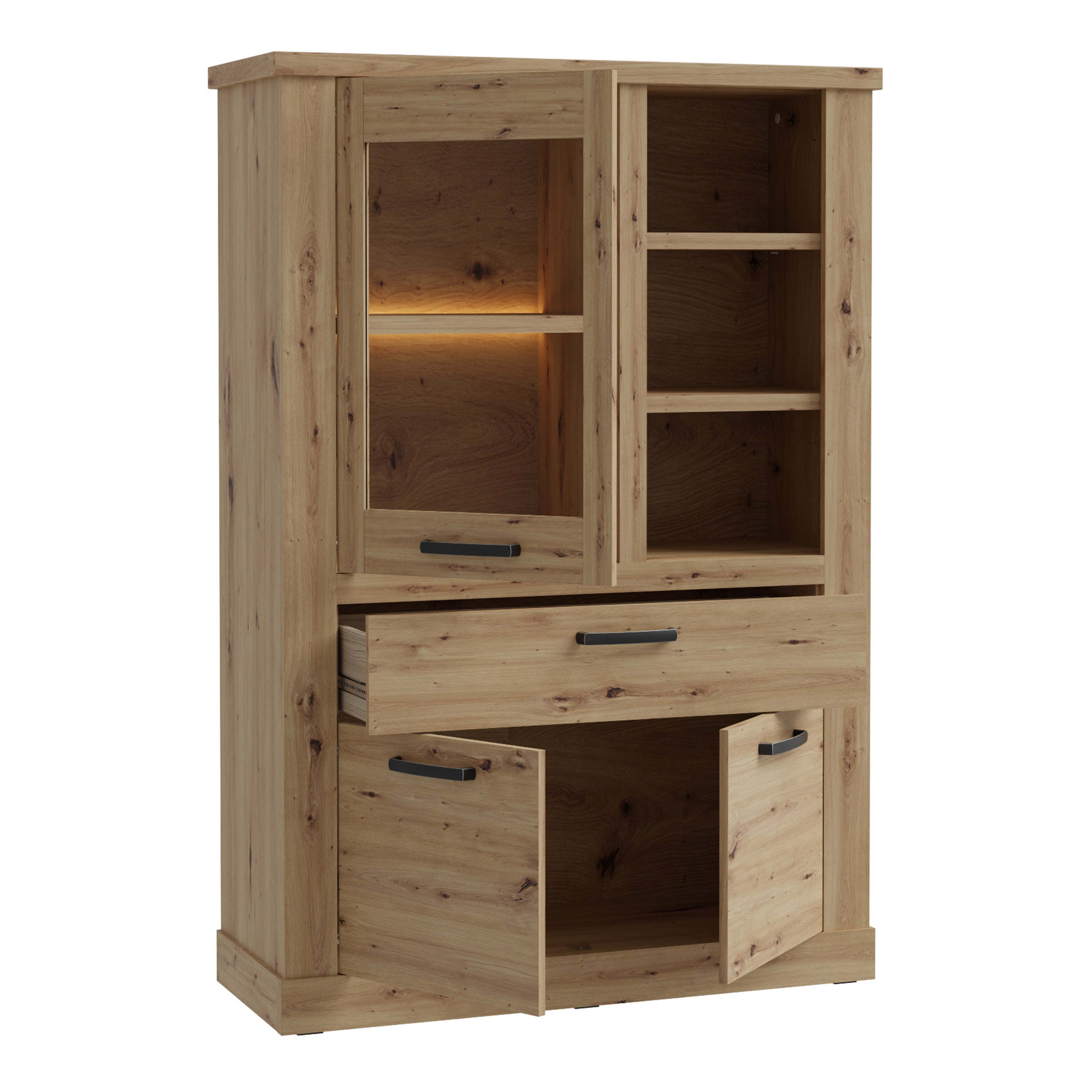 Corona Display Cabinet in Artisan Oak