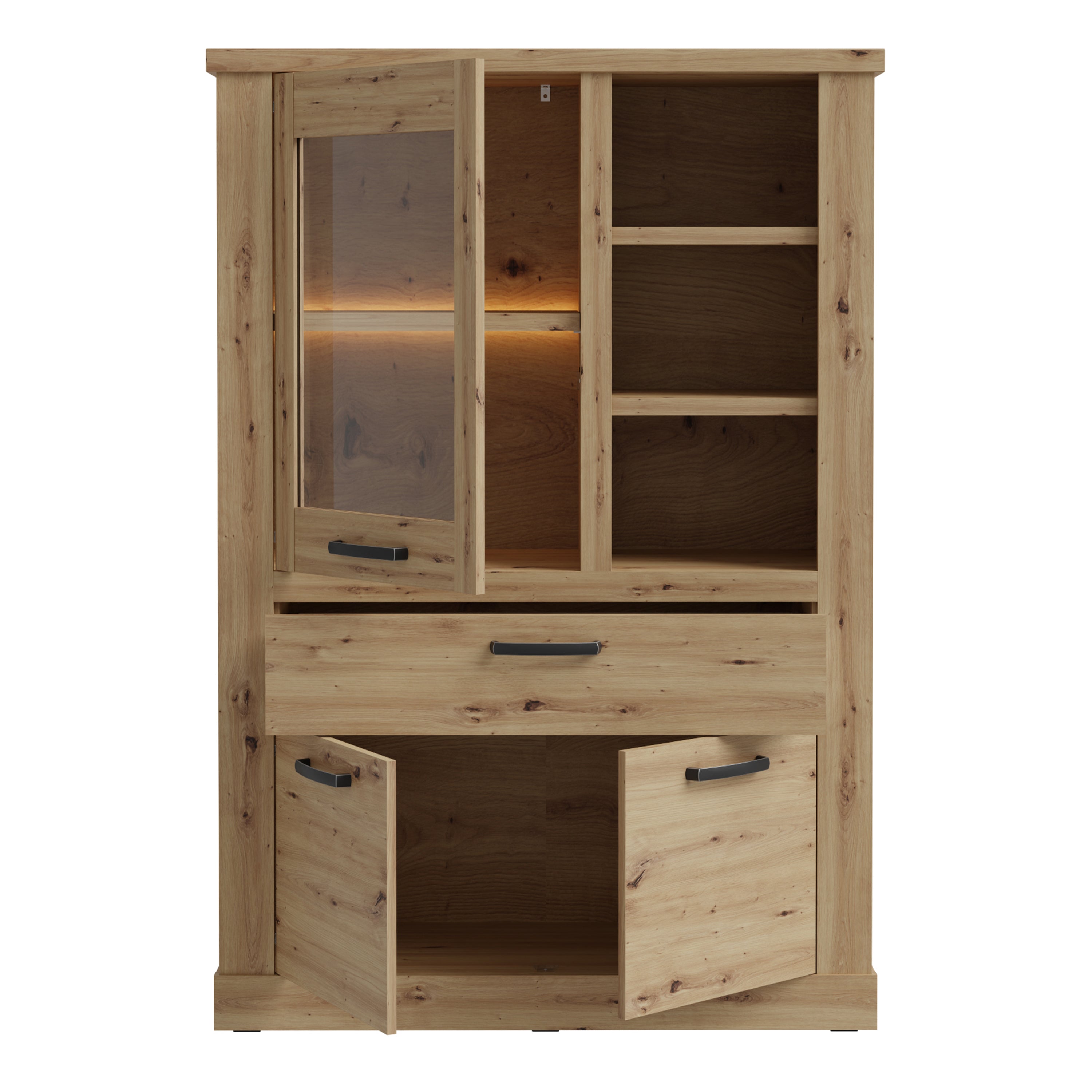 Corona Display Cabinet in Artisan Oak