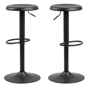 Finch Black Bar Stool without Back Set of 2