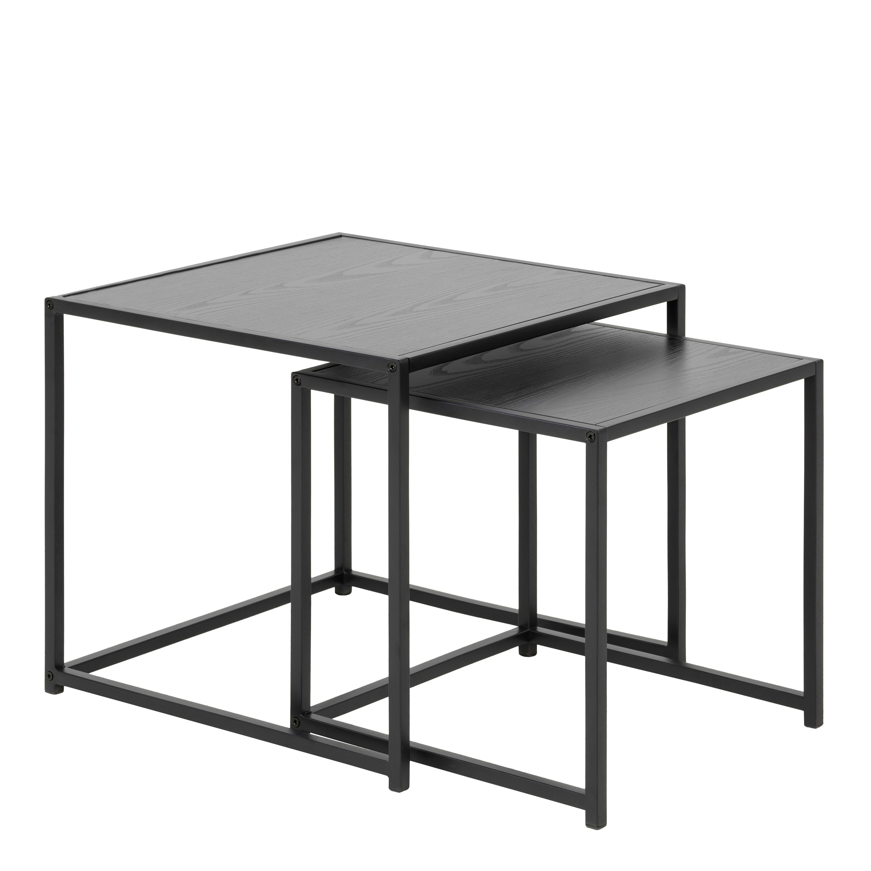 Seaford Nest of Tables in Ash Black