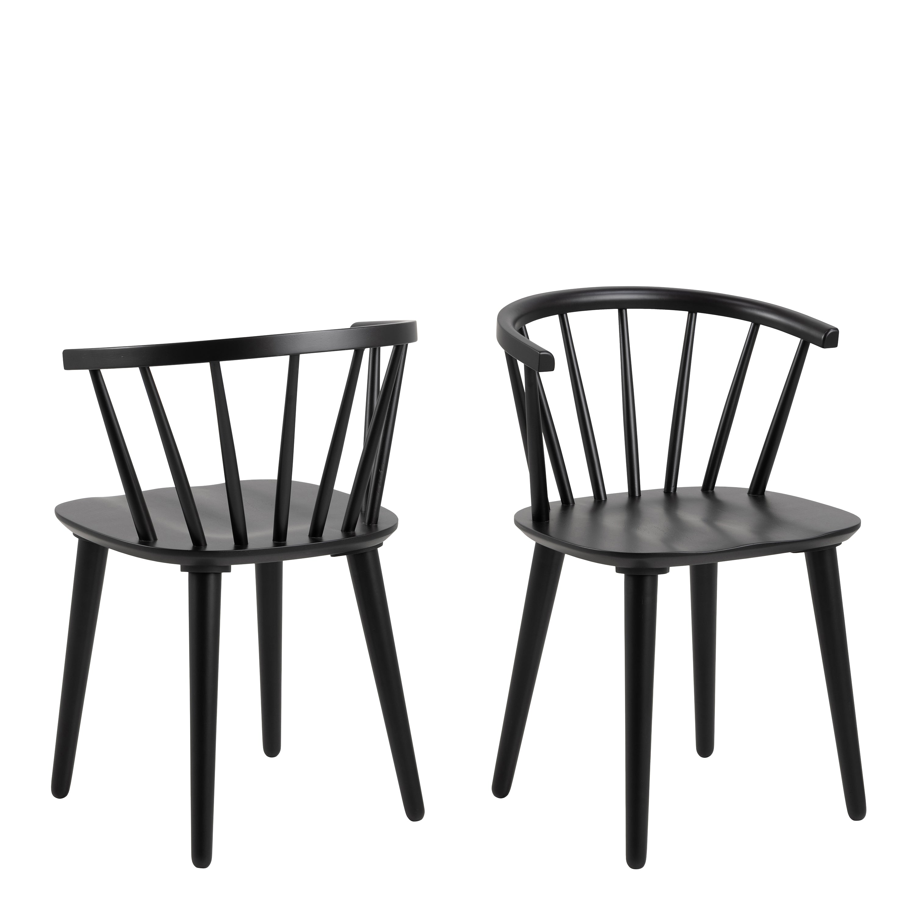 Ida Dining Chair in Black Set of 2