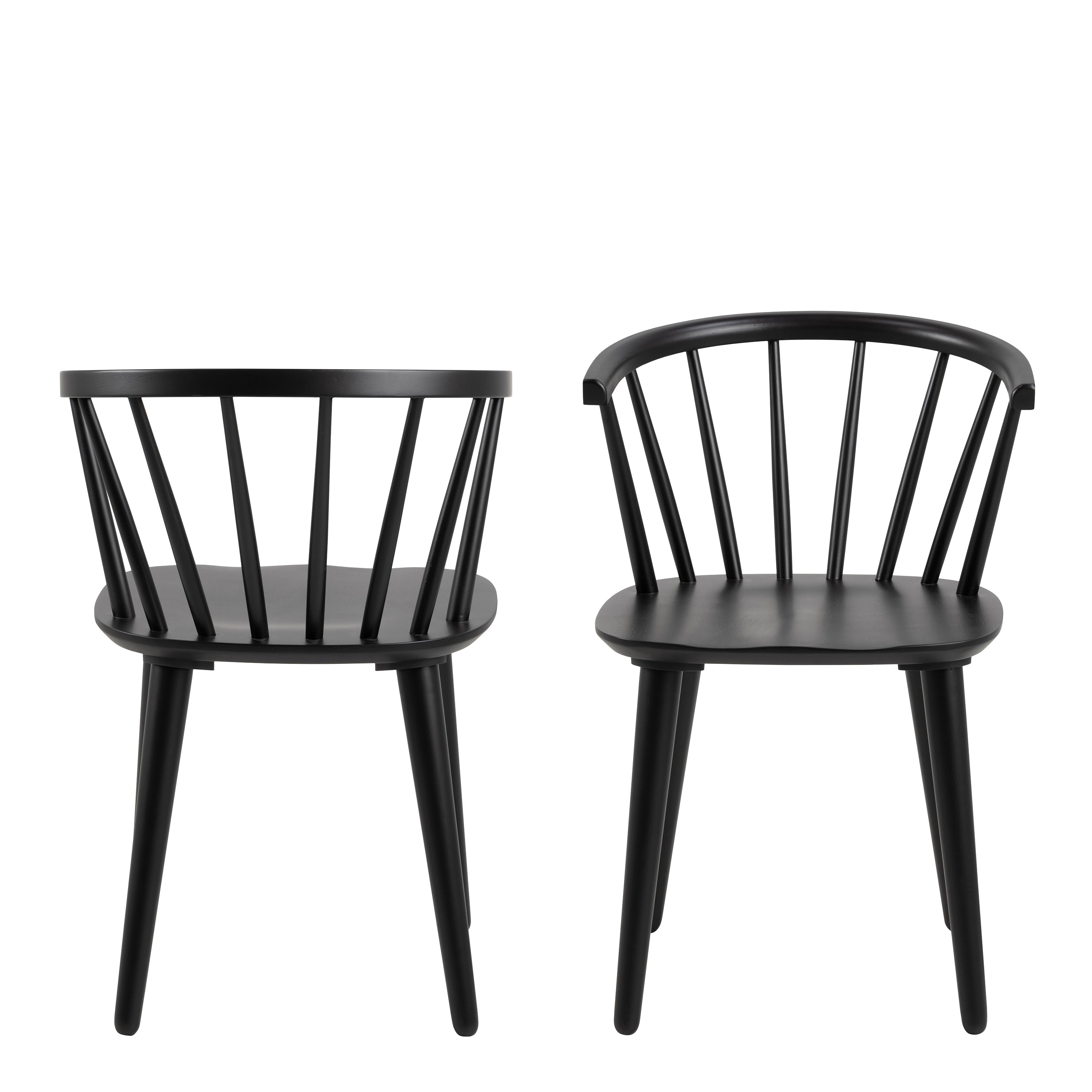 Ida Dining Chair in Black Set of 2