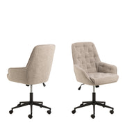 Erik Gas Lift Desk Chair in Monza Beige