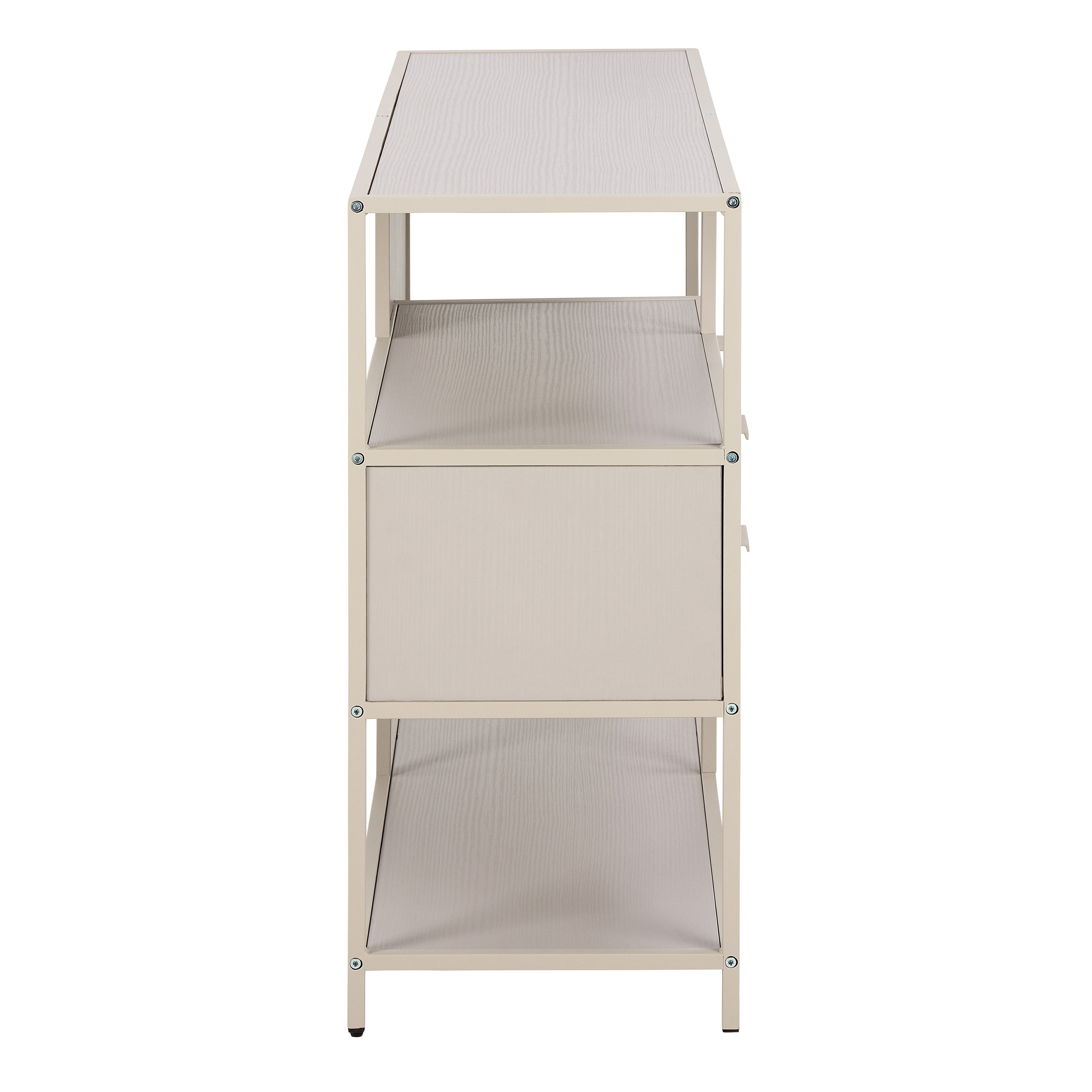 Seaford Grey Storage Unit with 2 Drawers and 3 Shelves