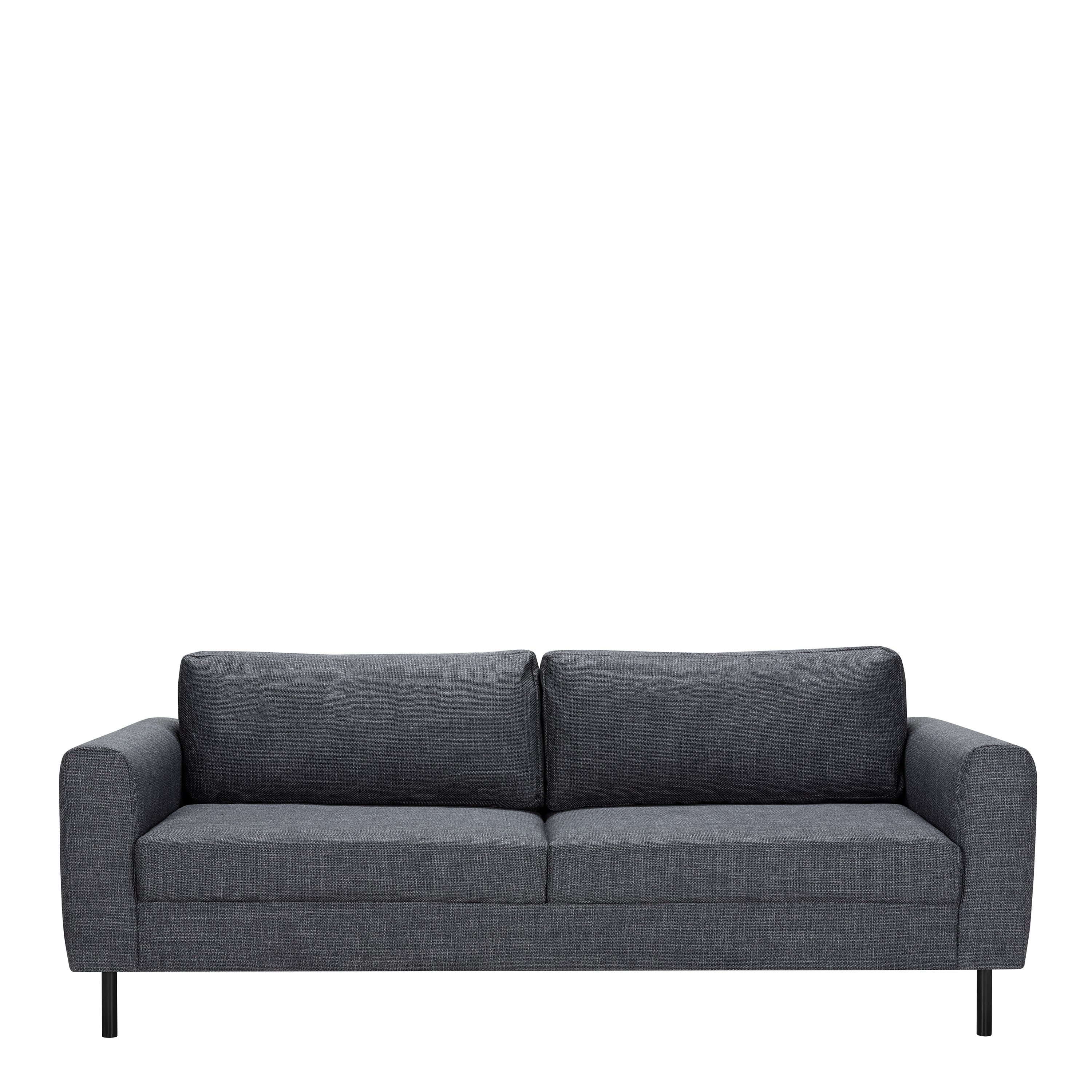 Omaha 3 Seater Sofa in Dark Grey Basel Fabric