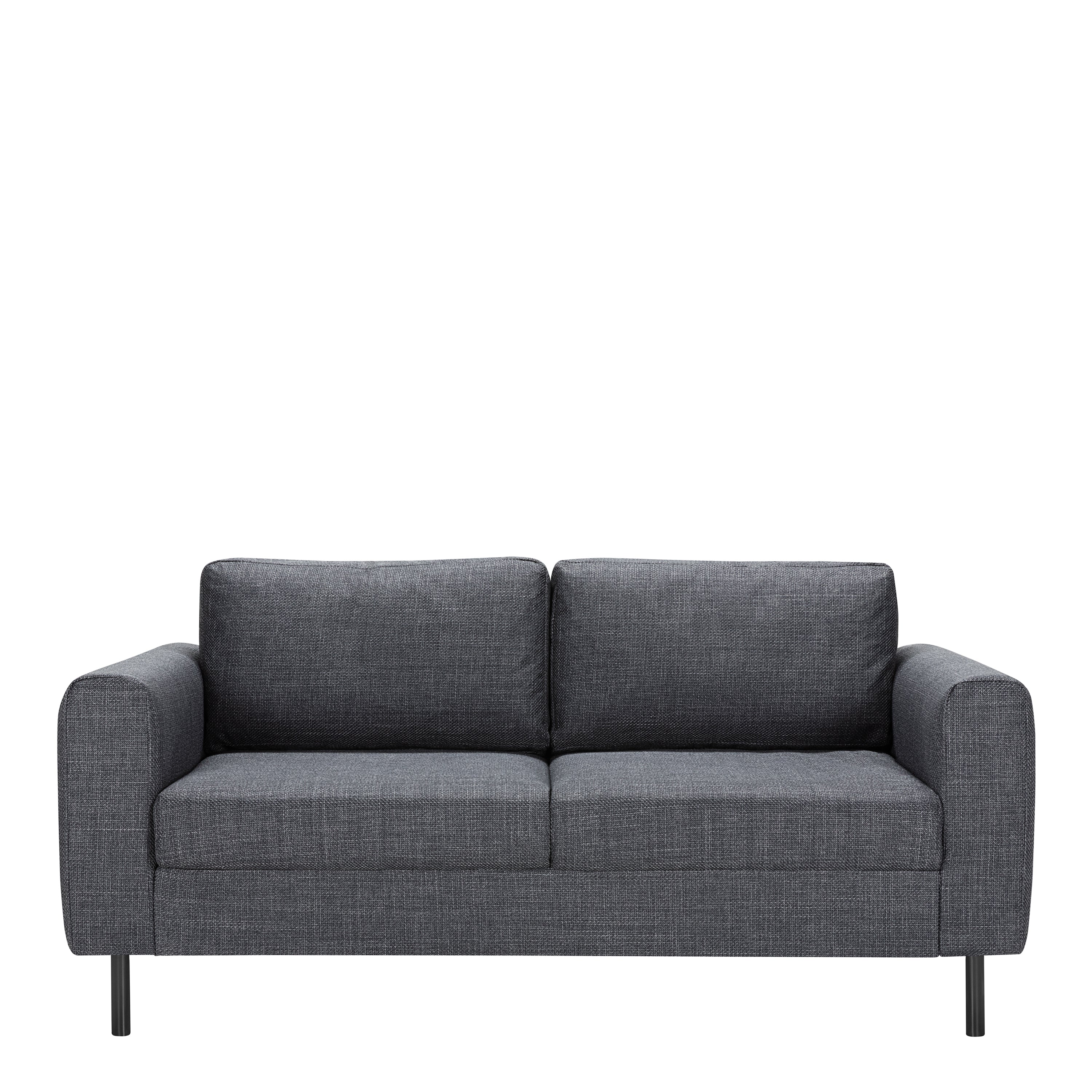 Omaha 2 Seater Sofa in Dark Grey and Basel Fabric
