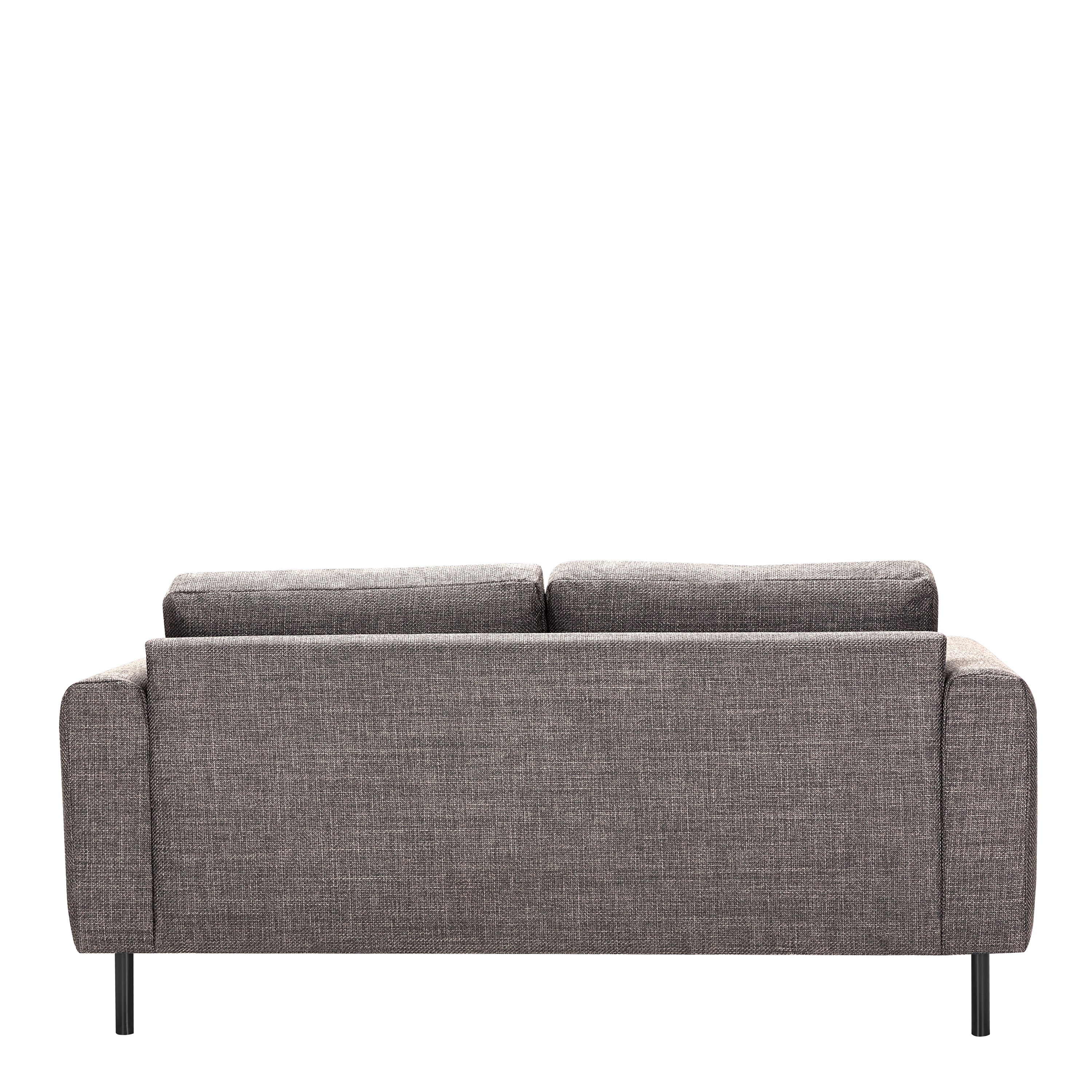 Omaha Set of 2 x 2 Seater Sofas in Basel Light Grey Brown Fabric