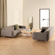 Westham Set of 2 x 3 Seater Sofas in Fay Dusty Brown Fabric